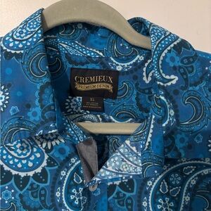 Daniel Cremieux Vibrant Blue Paisley Shirt